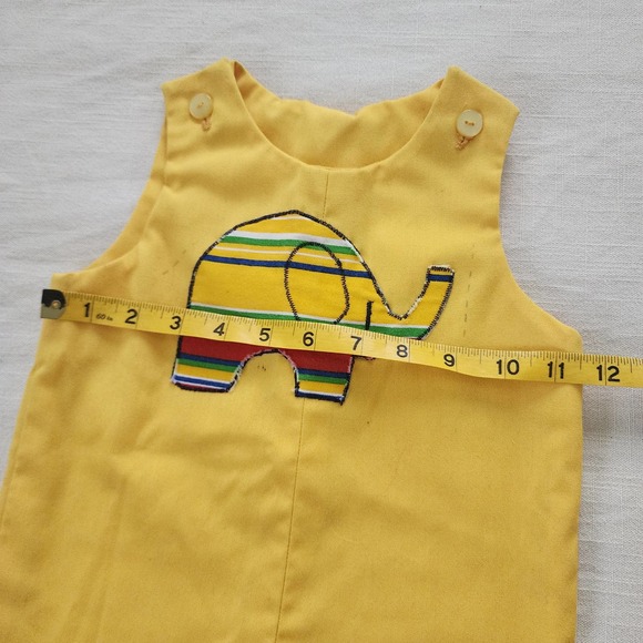 Vintage Elephant Applique Jon Jon 2t - Picture 8 of 9